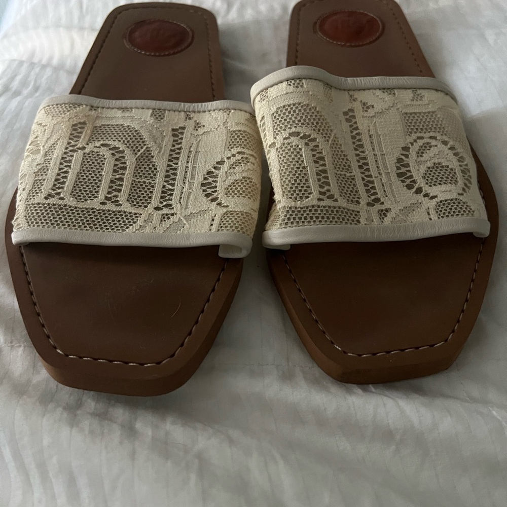 CHLOE lace sandals